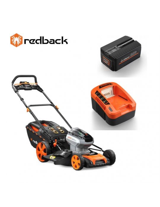 Masina de tuns gazonul pe acumulatori Redback Pachet E146C+EP60+EC50,  457mm acumulator 40V/6Ah incarcator 40V/5A Redback - 1