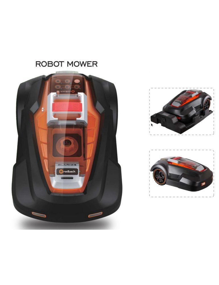 Redback RM24A Robot de tuns gazon 28V 4Ah 240mm 25-65mm