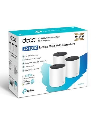TP-Link AX3000 Bandă dublă (2.4 GHz  5 GHz) Wi-Fi 6 (802.11ax) Alb 3 Intern