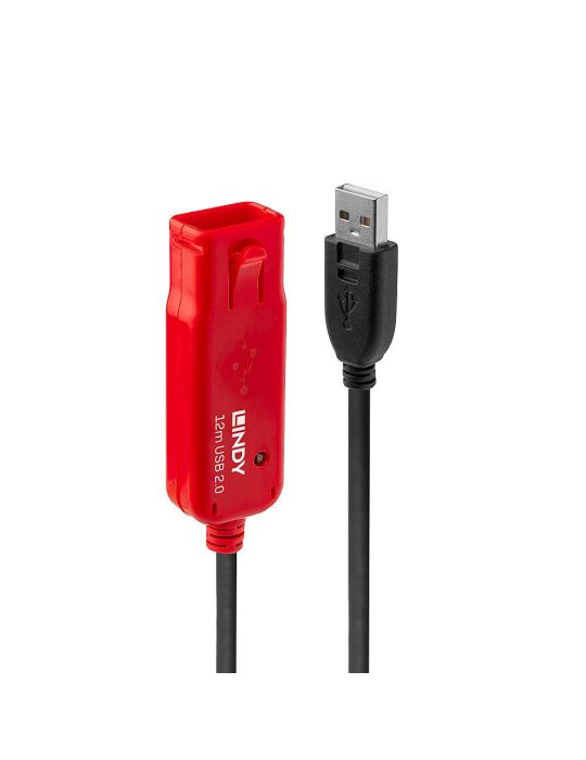 Lindy 42782 cabluri USB 12 m USB 2.0 USB A Negru