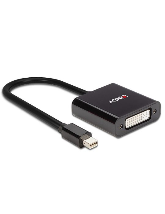 Lindy 41736 adaptor mufă cablu Mini DisplayPort DVI-D Negru