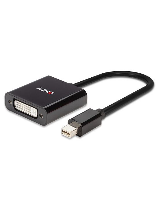 Lindy 41736 adaptor mufă cablu Mini DisplayPort DVI-D Negru