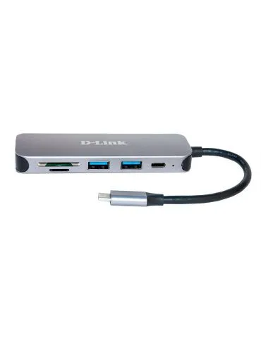 D-Link DUB-2325 stații de andocare și replicatoare de porturi pentru calculatoare portabile USB tip-C Gri