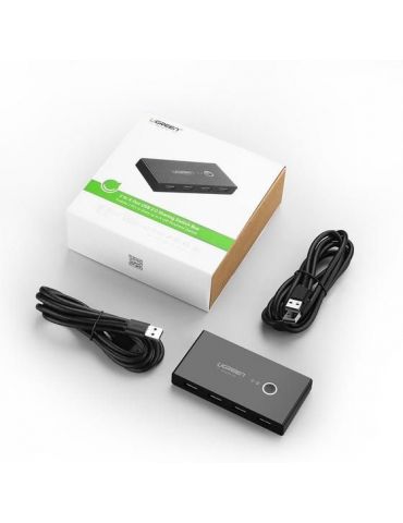 Ugreen 30767 hub-uri de interfață USB 2.0 Negru