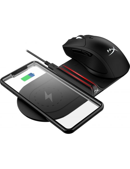 HyperX ChargePlay Base Căști, Mouse, Smartphone Negru AC, USB Încărcare fără fir De interior