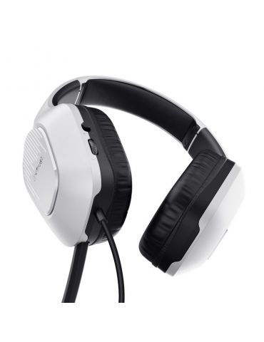 Trust GXT 415W Zirox Căști Prin cablu Bandă de fixare pe cap Gaming Alb