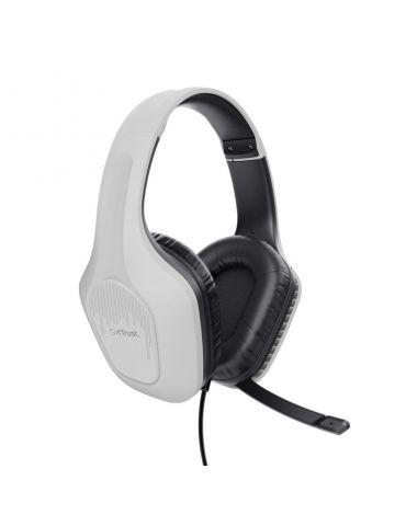 Trust GXT 415W Zirox Căști Prin cablu Bandă de fixare pe cap Gaming Alb