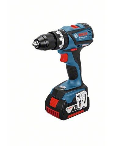 Bosch GSB 18 V-EC Masina de gaurit cu percutie + 2x Acumulatori Li-ion 5.0Ah + L-Boxx Bosch - 1