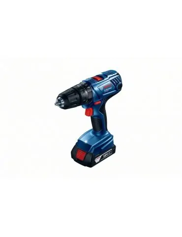 Bosch GSB 180-LI Masina de gaurit cu percutie cu acumulatori + 2 x Acumulatori GBA 18V 2.0Ah + Incarcator rapid AL 1814 CV + Val