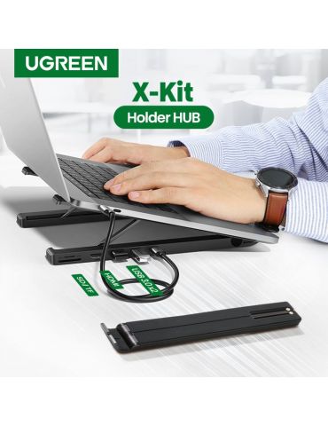 Ugreen X-Kit Prin cablu USB 3.2 Gen 1 (3.1 Gen 1) Type-C Negru