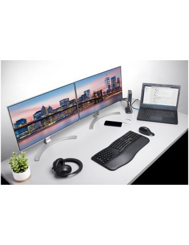 Kensington SD4849Pv USB-C Prin cablu USB 3.2 Gen 2 (3.1 Gen 2) Type-C Negru