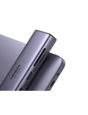 Ugreen 60515 stații de andocare și replicatoare de porturi pentru calculatoare portabile Prin cablu USB 3.2 Gen 1 (3.1 Gen 1)