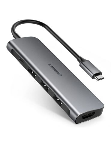 Ugreen 50209 stații de andocare și replicatoare de porturi pentru calculatoare portabile USB 3.2 Gen 1 (3.1 Gen 1) Type-C - Tik.ro