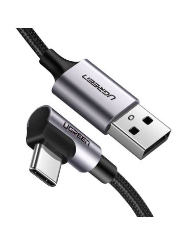 Ugreen 50941 cabluri USB 0,91 m USB 2.0 USB A USB C Negru, Argint - Tik.ro