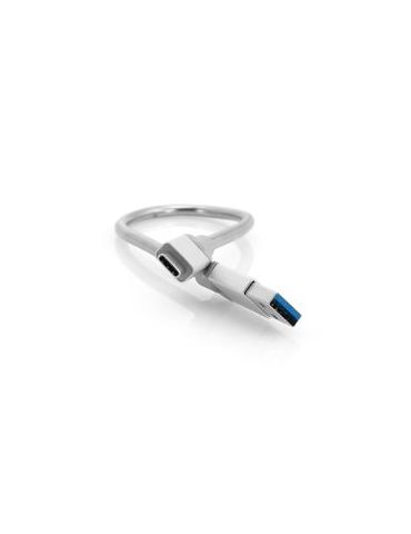 Verbatim 48868 cabluri USB 0,3 m USB 3.2 Gen 2 (3.1 Gen 2) USB B USB A Argint