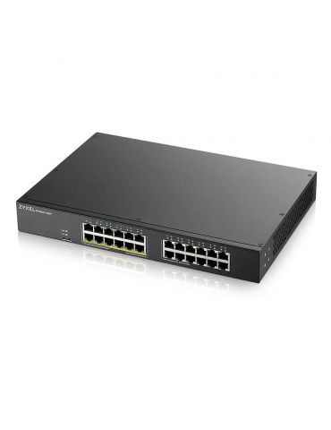 Zyxel GS1900-24EP Gestionate L2 Gigabit Ethernet (10 100 1000) Power over Ethernet (PoE) Suport Negru - Tik.ro