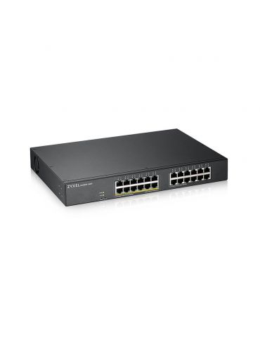 Zyxel GS1900-24EP Gestionate L2 Gigabit Ethernet (10 100 1000) Power over Ethernet (PoE) Suport Negru
