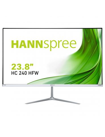 Hannspree HC240HFW monitoare LCD 60,5 cm (23.8") 1920 x 1080 Pixel Full HD LED Argint, Alb - Tik.ro