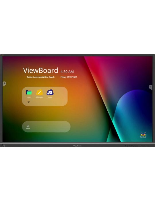 Viewsonic IFP6550-5 table albe interactive 165,1 cm (65") 3840 x 2160 Pixel Ecran tactil Negru HDMI