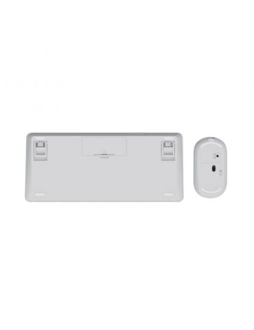 Trust Lyra tastaturi Mouse inclus RF Wireless + Bluetooth QWERTY Engleză SUA Alb