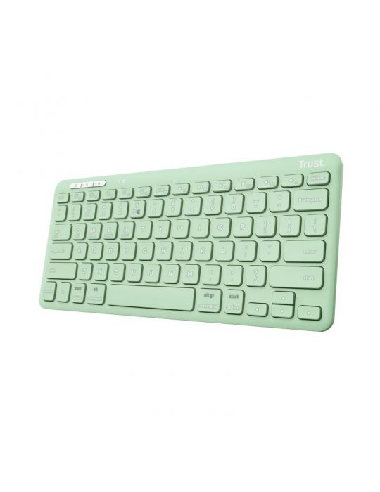 Trust Lyra tastaturi RF Wireless + Bluetooth QWERTY Engleză SUA Verde