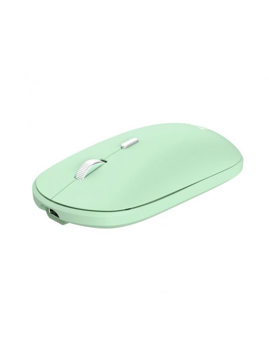 Trust Lyra tastaturi Mouse inclus RF Wireless + Bluetooth QWERTY Engleză SUA Verde