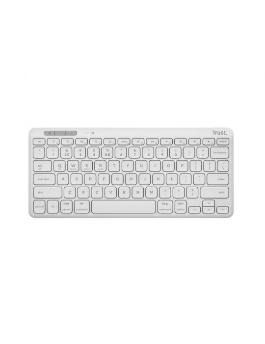 Trust Lyra tastaturi RF Wireless + Bluetooth QWERTY Engleză SUA Alb