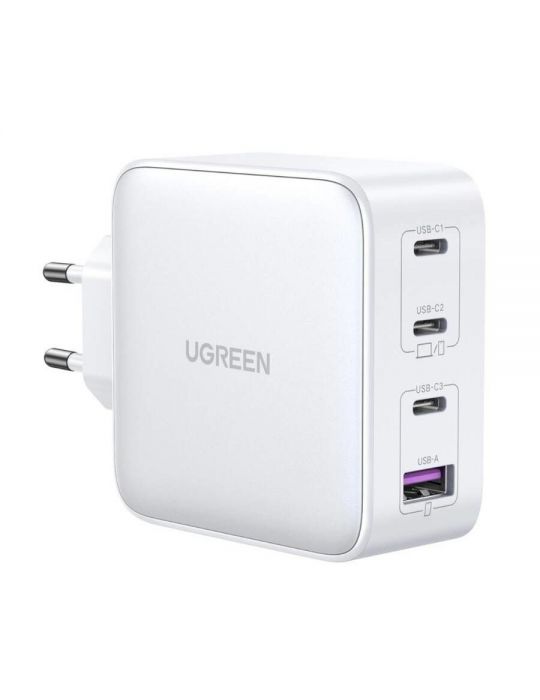Ugreen 15337 încărcătoare pentru dispozitive mobile Universală Alb AC Încărcare rapidă De interior