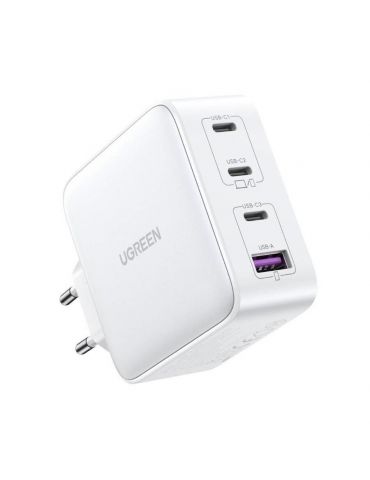 Ugreen 15337 încărcătoare pentru dispozitive mobile Universală Alb AC Încărcare rapidă De interior