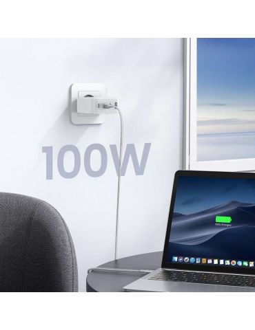 Ugreen 15337 încărcătoare pentru dispozitive mobile Universală Alb AC Încărcare rapidă De interior