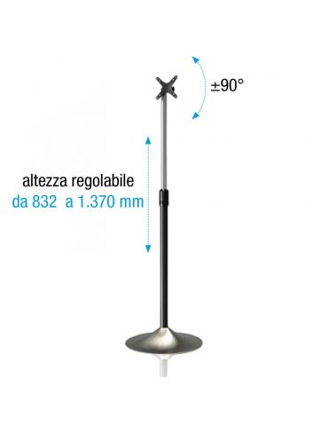 Techly ICA-TR10 sistem montare consolă media 68,6 cm (27") Argint