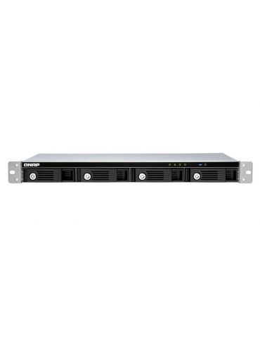 QNAP TR-004U carcasă disc memorie Cutie protecție HDD SSD Negru, Gri 2.5 3.5"