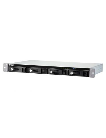 QNAP TR-004U carcasă disc memorie Cutie protecție HDD SSD Negru, Gri 2.5 3.5"