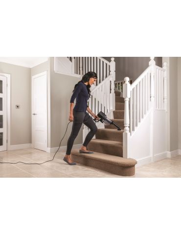 Shark HZ500EU aspirator vertical mătură electrică Usca HEPA Fără sac 0,4 L 450 W Negru, Purpuriu