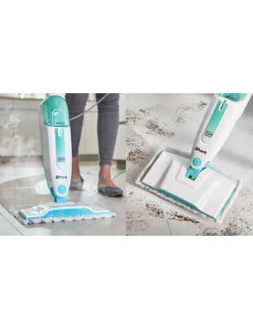 Shark S1000 Apărat curățare cu vapori portabil 0,375 L 1050 W Culoare mentă, Alb