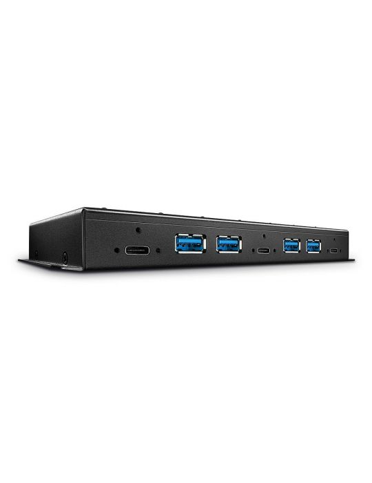 Lindy 43275 hub-uri de interfață USB 3.2 Gen 2 (3.1 Gen 2) Type-A 10000 Mbit s Negru