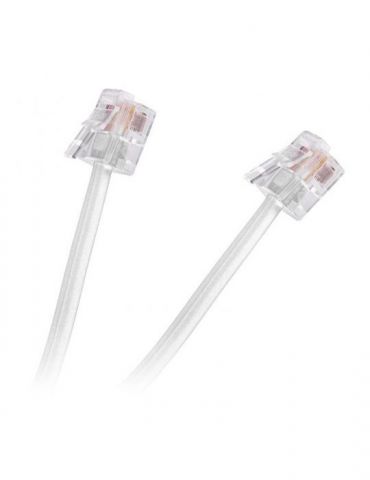 Cablu telefon extensie alb 4m - Tik.ro