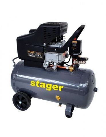 Stager HM2050B compresor aer 50L 8bar 200L/min monofazat angrenare directa Stager - 1 - Tik.ro