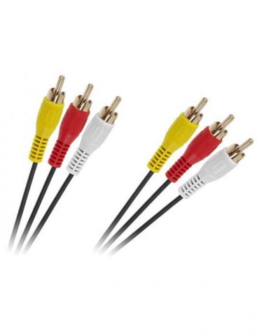 Cablu 3xrca-3xrca 2m standard - Tik.ro