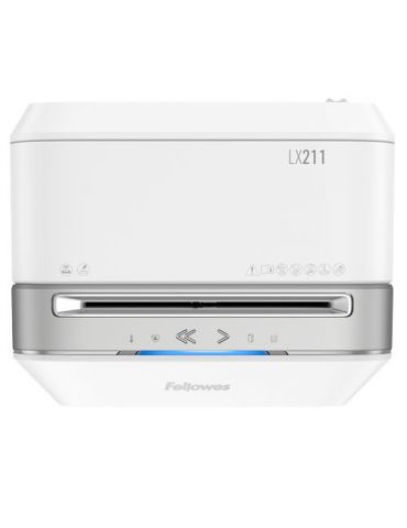 Fellowes Powershred LX21 tocătoare de hârtie Distrugere prin tăiere micro Gri, Alb