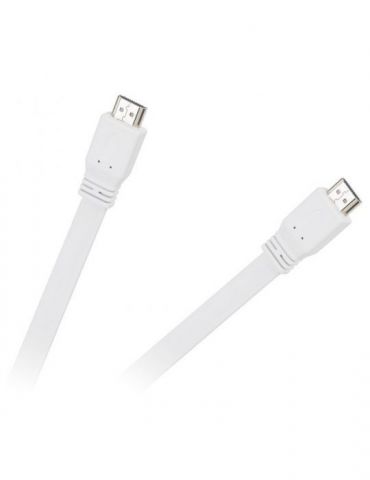 Cablu hdmi - hdmi alb plat... - Tik.ro