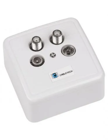 Priza rtv-sat dubla cabletech - Tik.ro