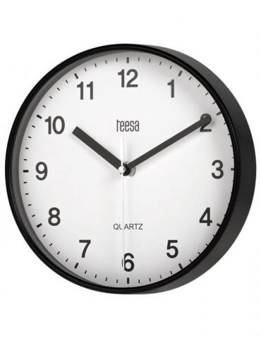 Ceas perete 20cm negru teesa - Tik.ro