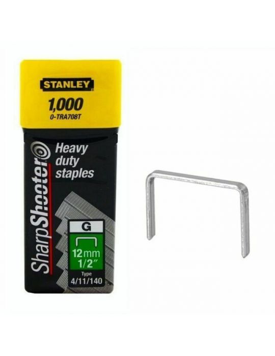 Stanley 1-TRA708T Capse de inalta calitate 12 mm / 1/2 1000 buc. tip g 4/11/140 Stanley - 1