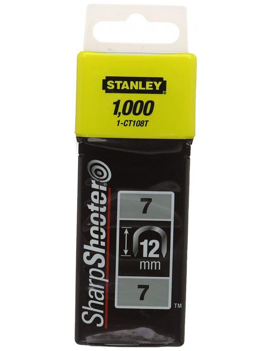 Stanley 1-CT108T Capse pentru cabluri – tip 7/CT100 12mm 1/2 - 1000 buc Stanley - 1