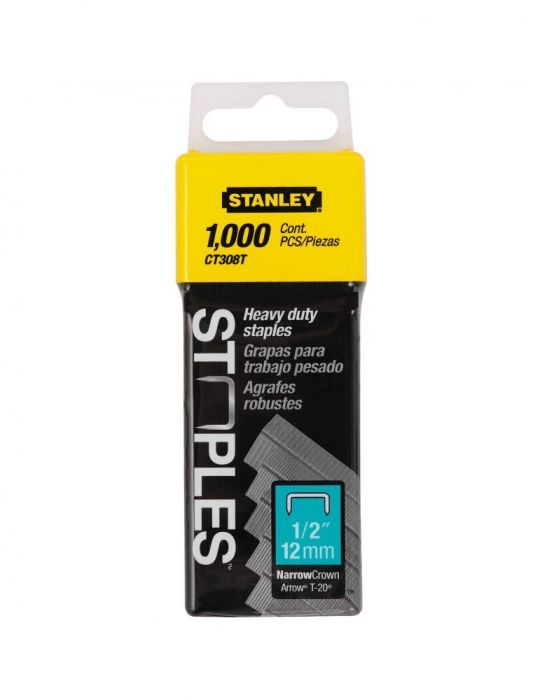 Stanley 1-CT308T Capse pentru cabluri - tip CT300 (12mm) Stanley - 1