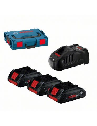 Set acumulatori si incarcator 3x ProCORE Li-Ion 18 V 4 Ah valiza speciala Bosch - 1 - Tik.ro