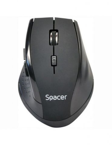 Mouse  spacer pc sau nb wireless 2.4ghz optic 800/ 1200/1600 dpi butoane/scroll 6/1 rezolutie selectabila negru spmo-291 4550329 - Tik.ro