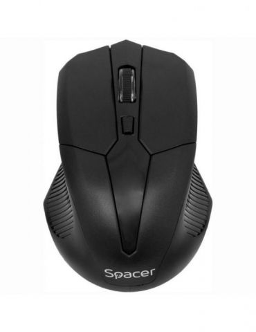 Mouse  spacer pc sau nb wireless 2.4ghz optic 1600 dpi butoane/scroll 3/1  negru spmo-w02 (include tv 0.18lei) Spacer - 1 - Tik.ro