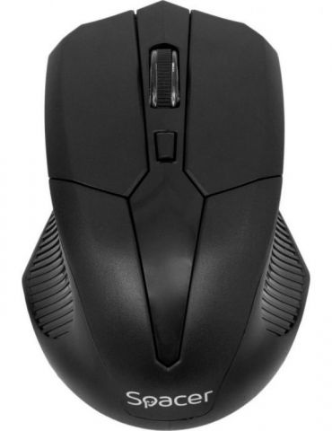 Mouse  spacer pc sau nb wireless 2.4ghz optic 1600 dpi butoane/scroll 3/1  negru spmo-w02 (include tv 0.18lei) Spacer - 1